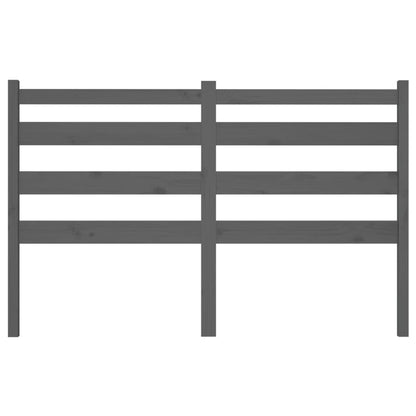 Cabeceira de cama 186x4x100 cm pinho maciço cinzento