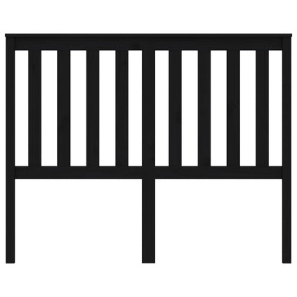 Cabeceira de cama 126x6x101 cm pinho maciço preto