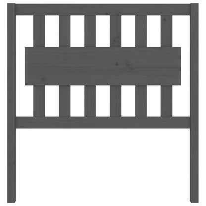 Cabeceira de cama 95,5x4x100 cm pinho maciço cinzento