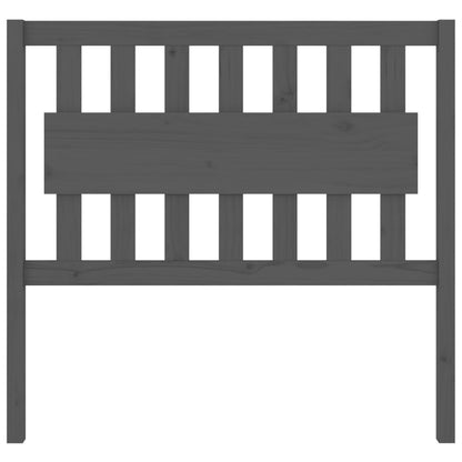 Cabeceira de cama 105,5x4x100 cm pinho maciço cinzento