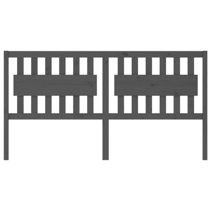 Cabeceira de cama 185,5x4x100 cm pinho maciço cinzento