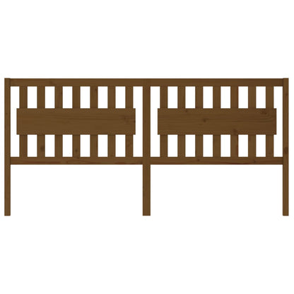 Cabeceira de cama 205,5x4x100 cm pinho maciço castanho mel