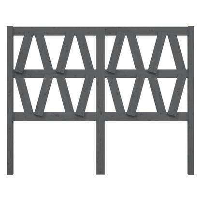 Cabeceira de cama 146x4x100 cm pinho maciço cinzento