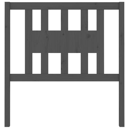 Cabeceira de cama 96x4x100 cm pinho maciço cinzento