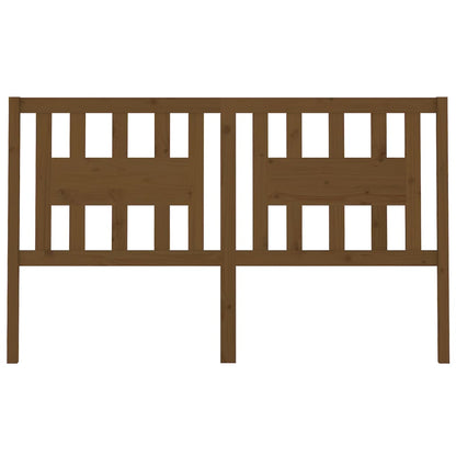 Cabeceira de cama 126x4x100 cm pinho maciço castanho mel