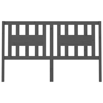 Cabeceira de cama 186x4x100 cm pinho maciço cinzento