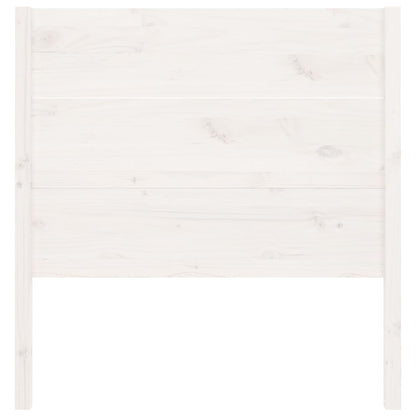 Cabeceira de cama 106x4x100 cm pinho maciço branco