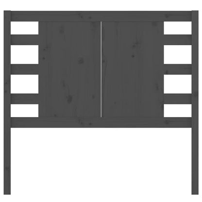 Cabeceira de cama 81x4x100 cm pinho maciço cinzento