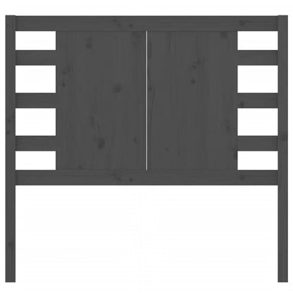 Cabeceira de cama 96x4x100 cm pinho maciço cinzento