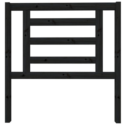 Cabeceira de cama 96x4x100 cm pinho maciço preto