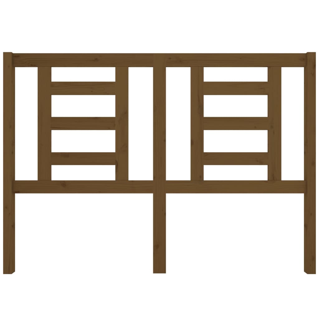 Cabeceira de cama 141x4x100 cm pinho maciço castanho mel