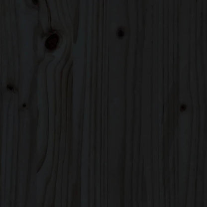 Cabeceira de cama 125,5x4x100 cm pinho maciço preto