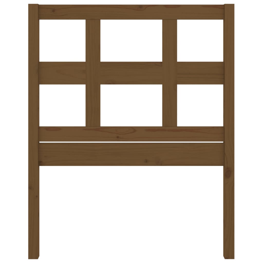 Cabeceira de cama 80,5x4x100 cm pinho maciço castanho mel