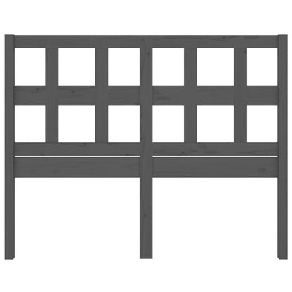 Cabeceira de cama 125,5x4x100 cm pinho maciço cinzento