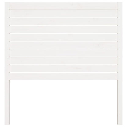 Cabeceira de cama 96x4x100 cm pinho maciço branco