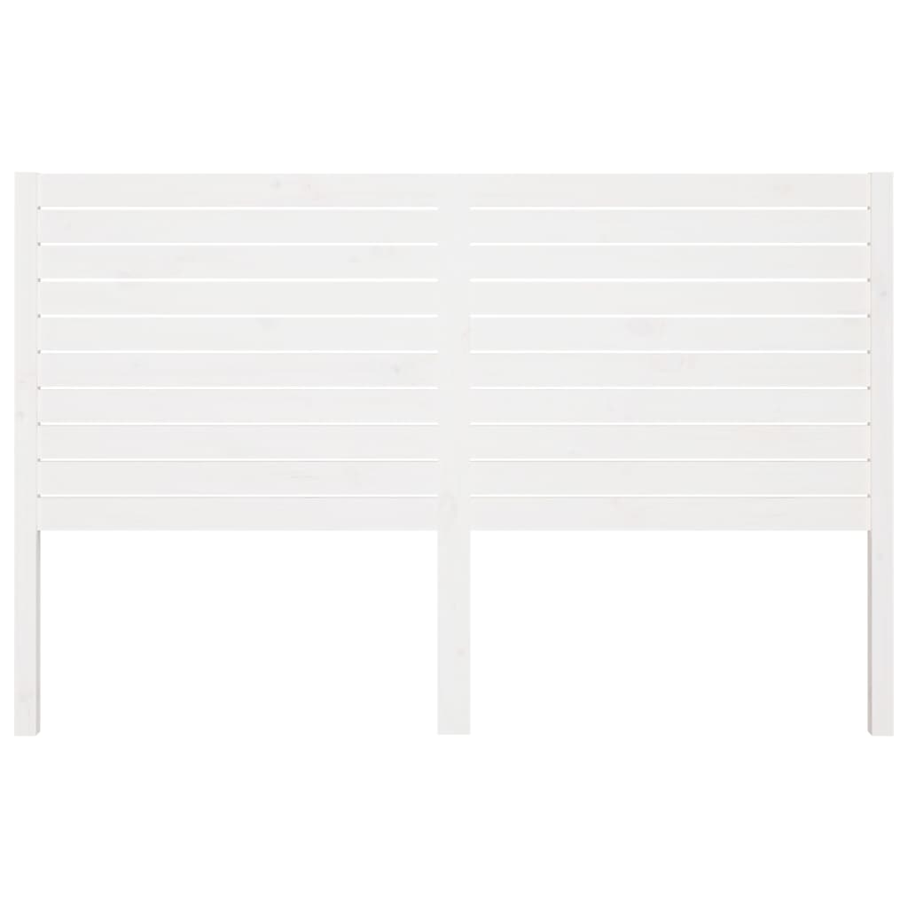 Cabeceira de cama 141x4x100 cm pinho maciço branco