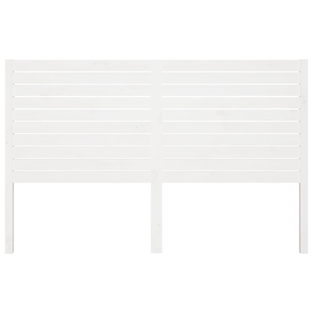 Cabeceira de cama 206x4x100 cm pinho maciço branco
