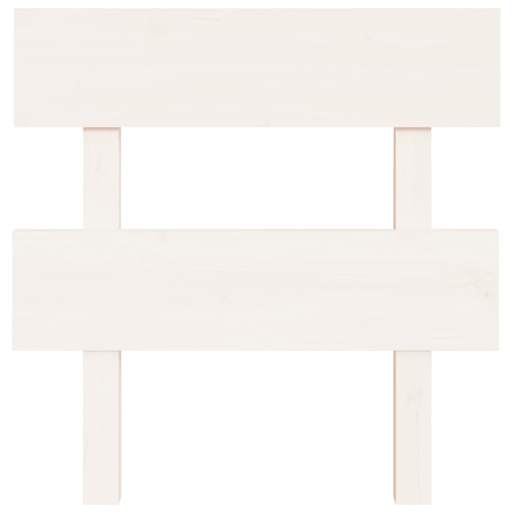 Cabeceira de cama 93,5x3x81 cm pinho maciço branco
