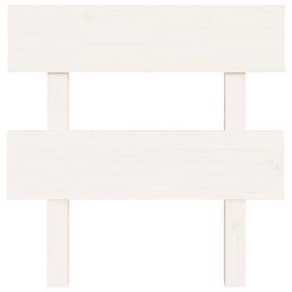Cabeceira de cama 93,5x3x81 cm pinho maciço branco
