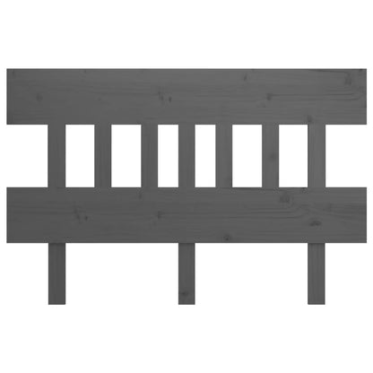 Cabeceira de cama 143,5x3x81 cm pinho maciço cinzento