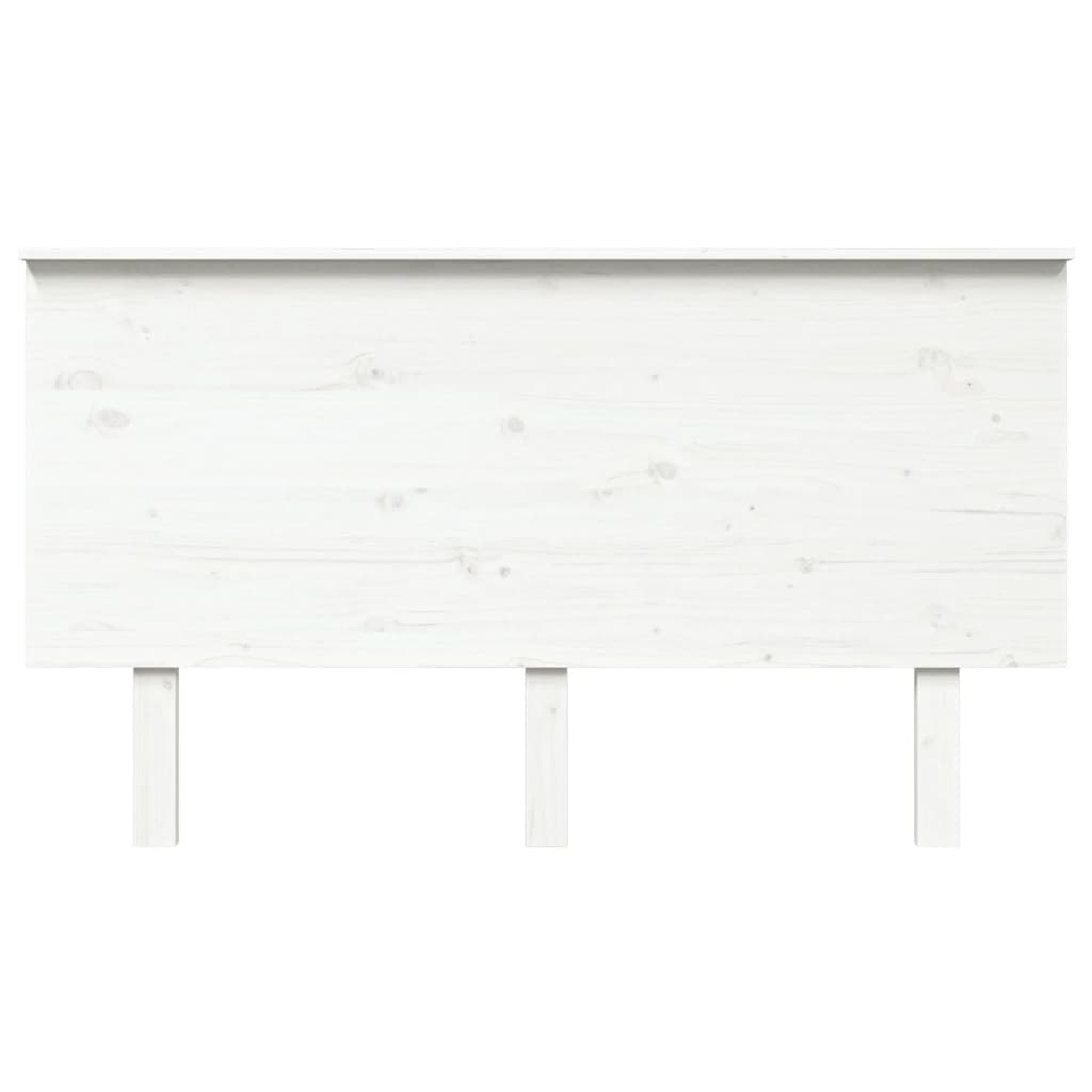 Cabeceira de cama 144x6x82,5 cm pinho maciço branco
