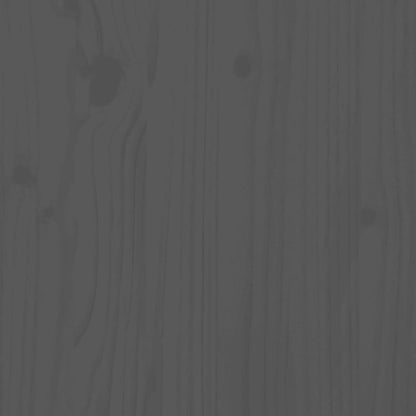 Cabeceira de cama 104x3x80,5 cm pinho maciço cinzento