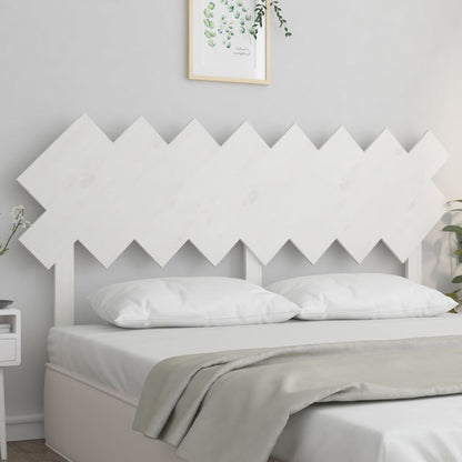 Cabeceira de cama 159,5x3x80,5 cm pinho maciço branco