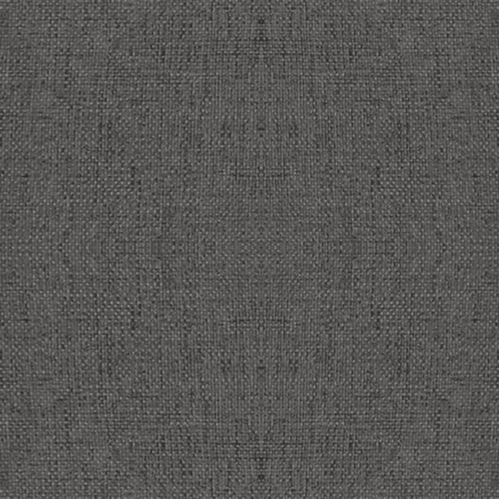 Cadeiras de jantar giratórias 2 pcs tecido cinzento-escuro