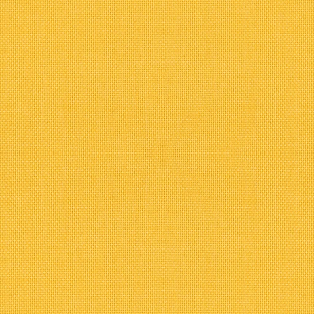 Cadeiras de jantar giratórias 2 pcs tecido amarelo mostarda