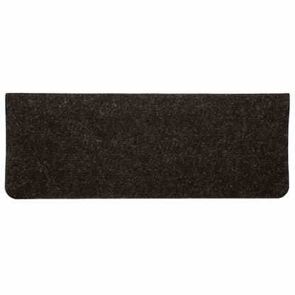 Tapetes de escada autoadesivos 15 pcs 65x24,5x3,5 cm antracite