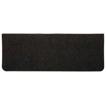 Tapetes de escada autoadesivos 15 pcs 65x24,5x3,5 cm preto