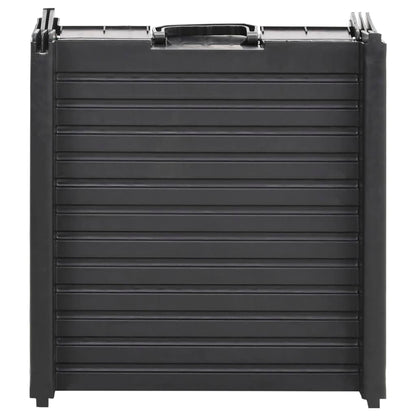 Rampa dobrável para cães 153x40x12,5 cm plástico preto