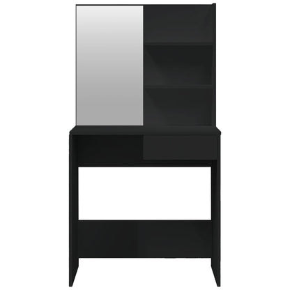 Toucador com espelho 74,5x40x141 cm preto
