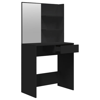 Toucador com espelho 74,5x40x141 cm preto