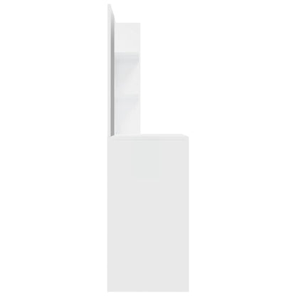 Toucador com espelho 74,5x40x141 cm branco brilhante