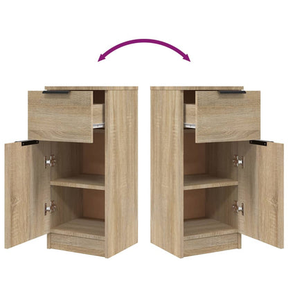 Aparadores 2pcs 30x30x70 cm madeira processada carvalho sonoma
