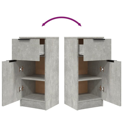 Aparador 30x30x70 cm madeira processada cinza cimento