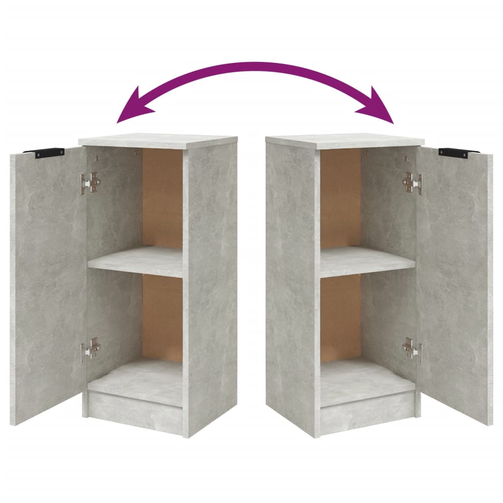 Aparador 30x30x70 cm madeira processada cinza cimento