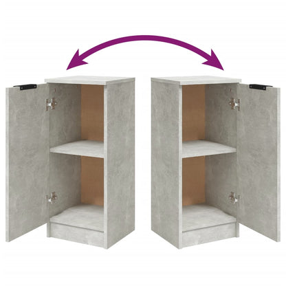 Aparador 30x30x70 cm madeira processada cinza cimento