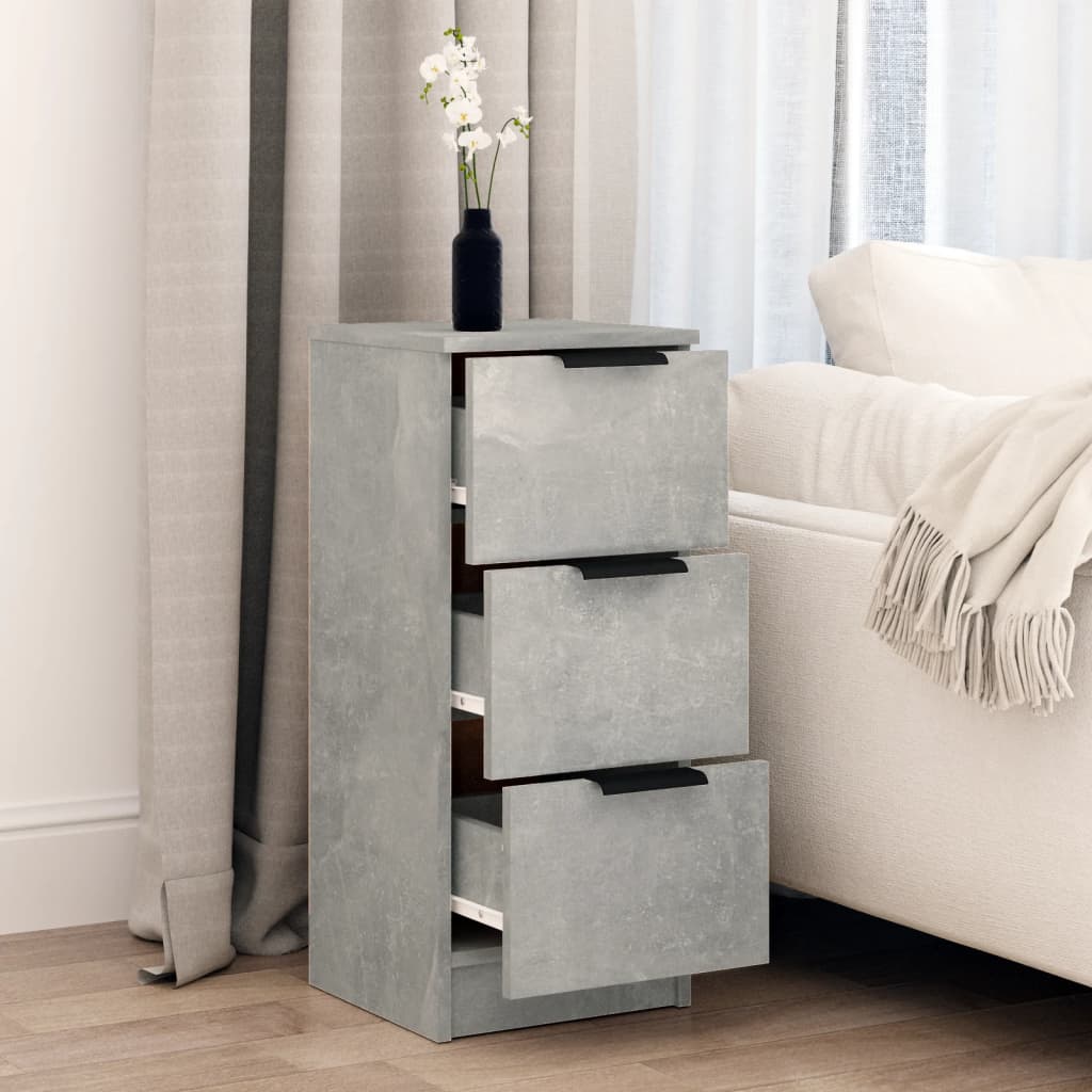 Aparador 30x30x70 cm madeira processada cinza cimento