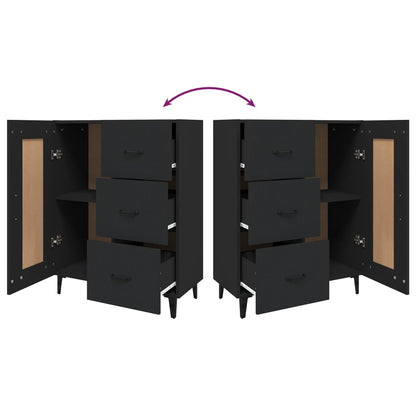 Aparador 69,5x34x90 cm madeira processada preto