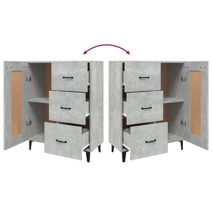 Aparador 69,5x34x90 cm madeira processada cinza cimento