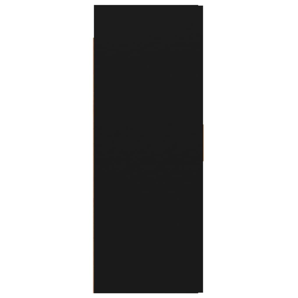 Armário de parede suspenso 69,5x34x90 cm preto