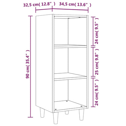 Aparador 34,5x32,5x90 cm madeira processada branco