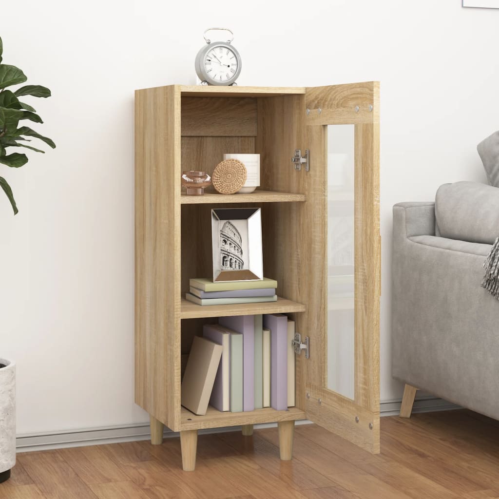 Aparador 34,5x34x90 cm madeira processada cor carvalho sonoma