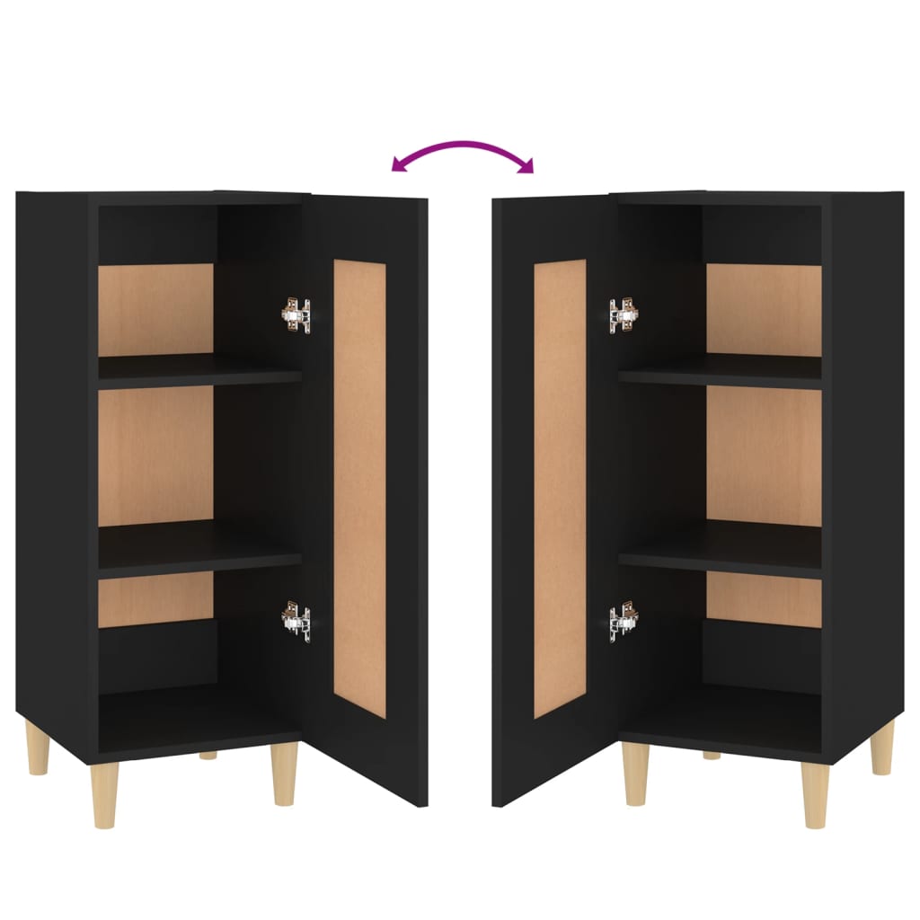 Aparador 34,5x34x90 cm derivados de madeira preto