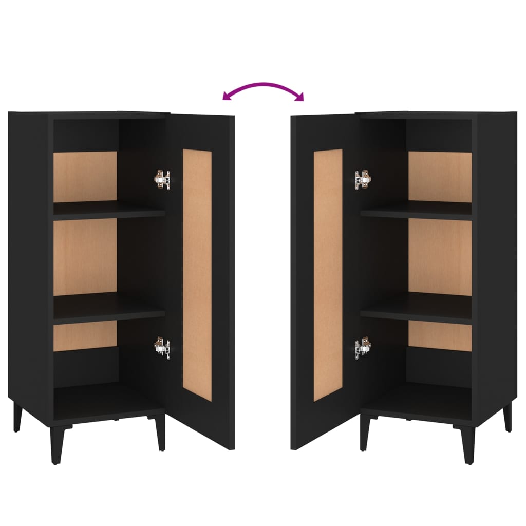 Aparador 34,5x34x90 cm derivados de madeira preto