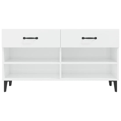 Sapateira 102x35x55 cm derivados de madeira branco brilhante