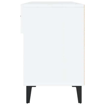 Sapateira 102x35x55 cm derivados de madeira branco brilhante