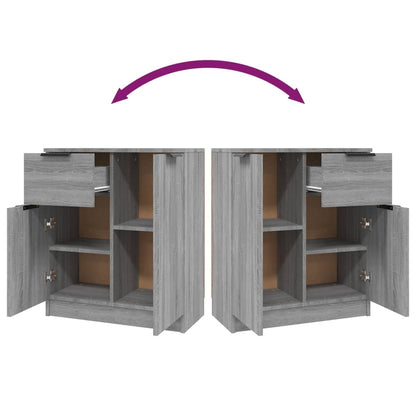 Aparador 60x30x70 cm derivados de madeira cinzento sonoma